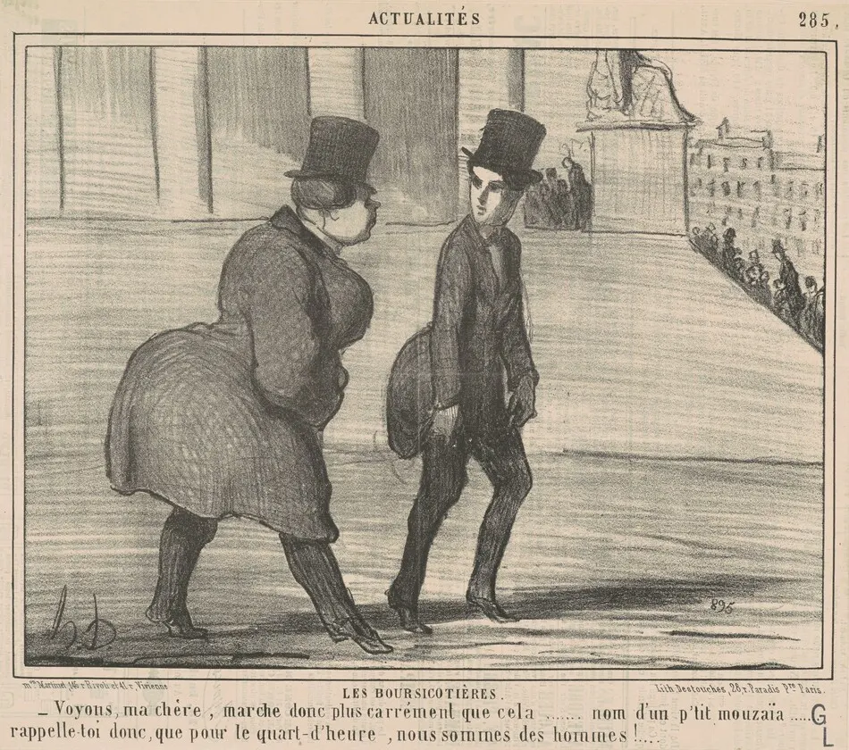Le boursicotières ... Voyons, ma chère ... by Honoré Daumier
