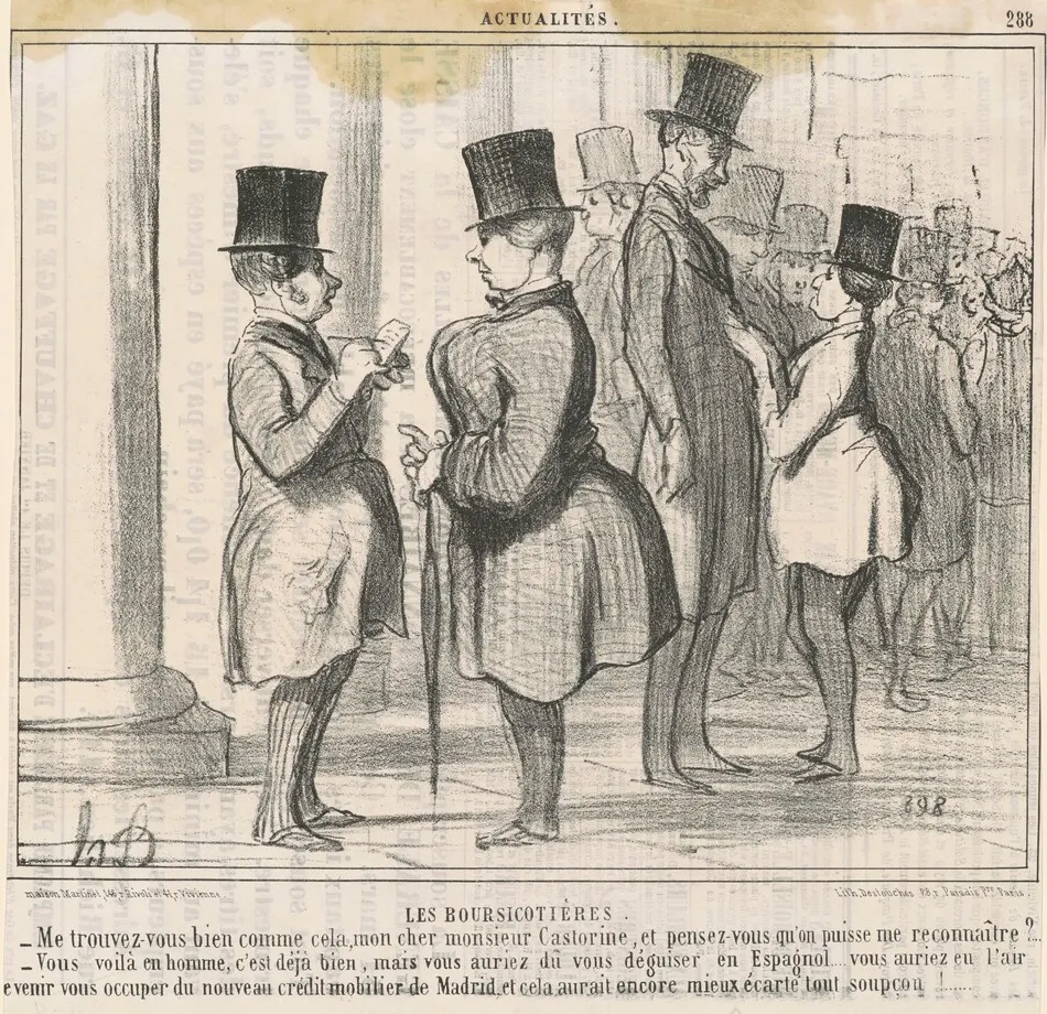 Les boursicotières. Me trouvez-vous bien ... by Honoré Daumier