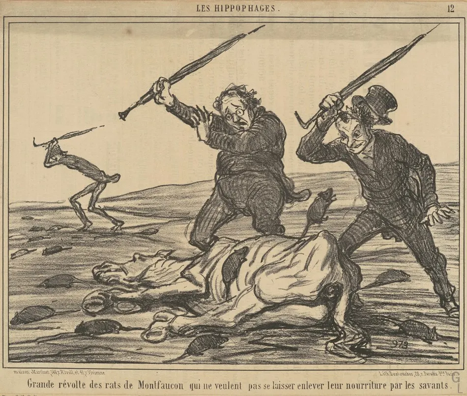 Grande révolte des rats de montfaucon ... by Honoré Daumier