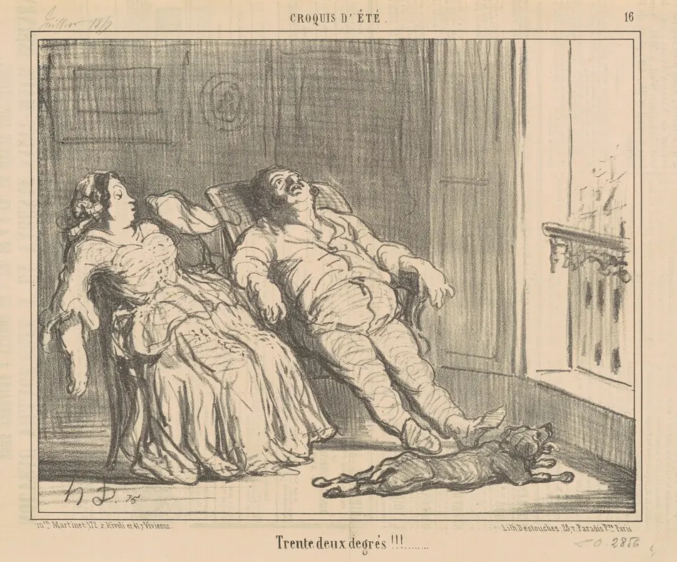 Tent deux degrés!!! by Daumier, Honoré