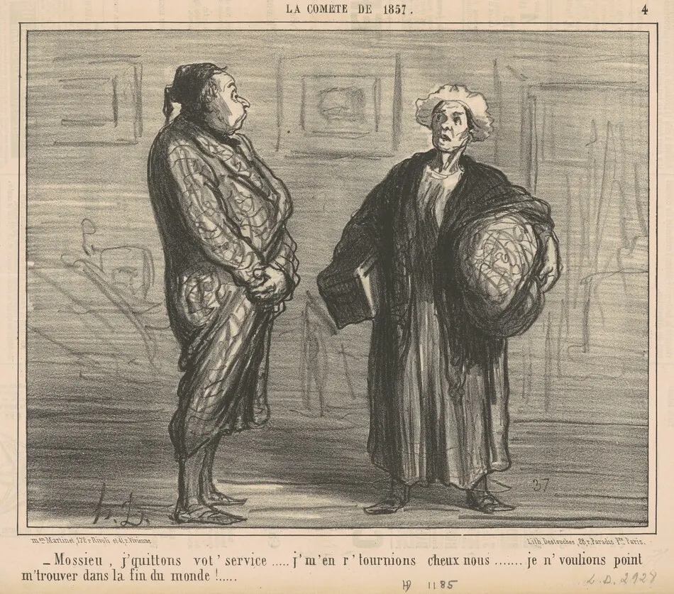Mossieu, j'quittons vot' service ... by Honoré Daumier