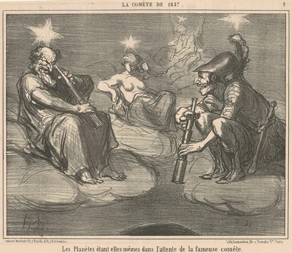 Les planètes étant elles-mêmes dans ... by Honoré Daumier