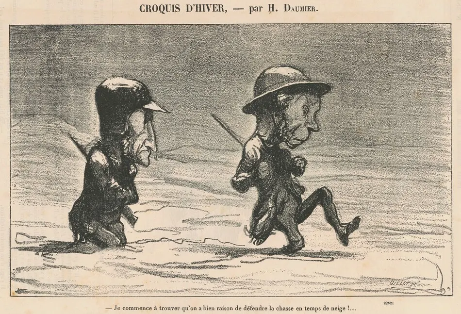 Je commence a trouver ... en temps de neige! ... by Honoré Daumier