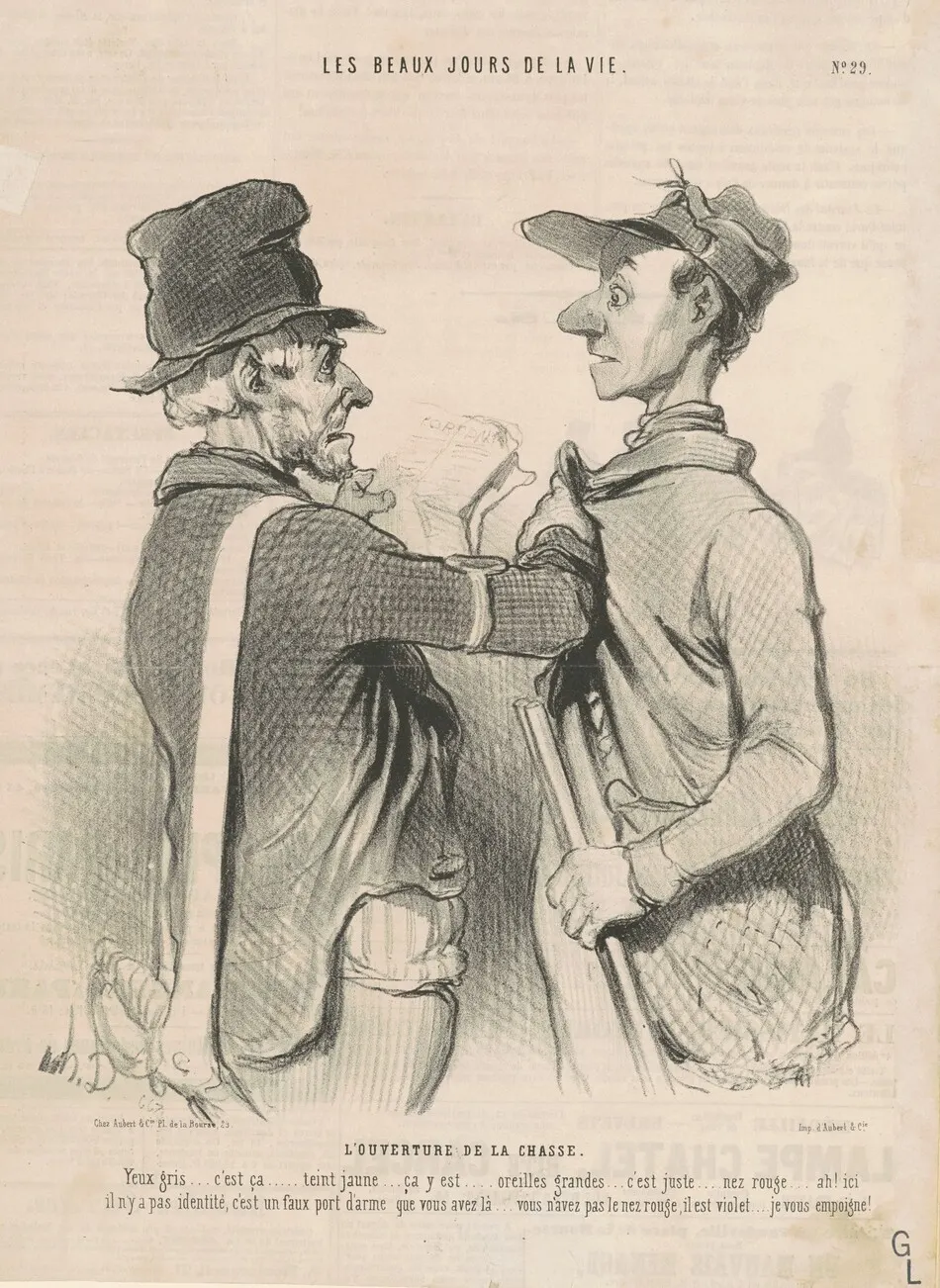 L'ouverture de la chasse by Honoré Daumier