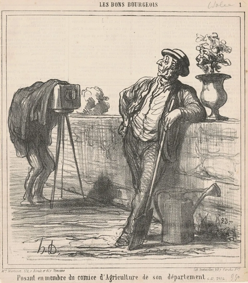 Posant en membre du comice d'agriculture ... by Honoré Daumier