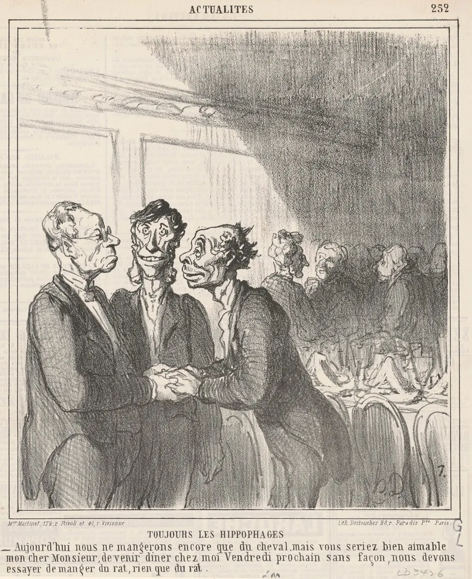 Toujours les Hippophages by Daumier, Honoré