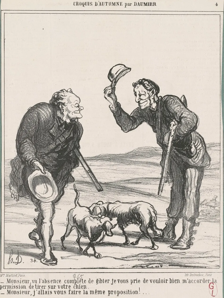 Monsieur, vu l'absence complète ... by Honoré Daumier