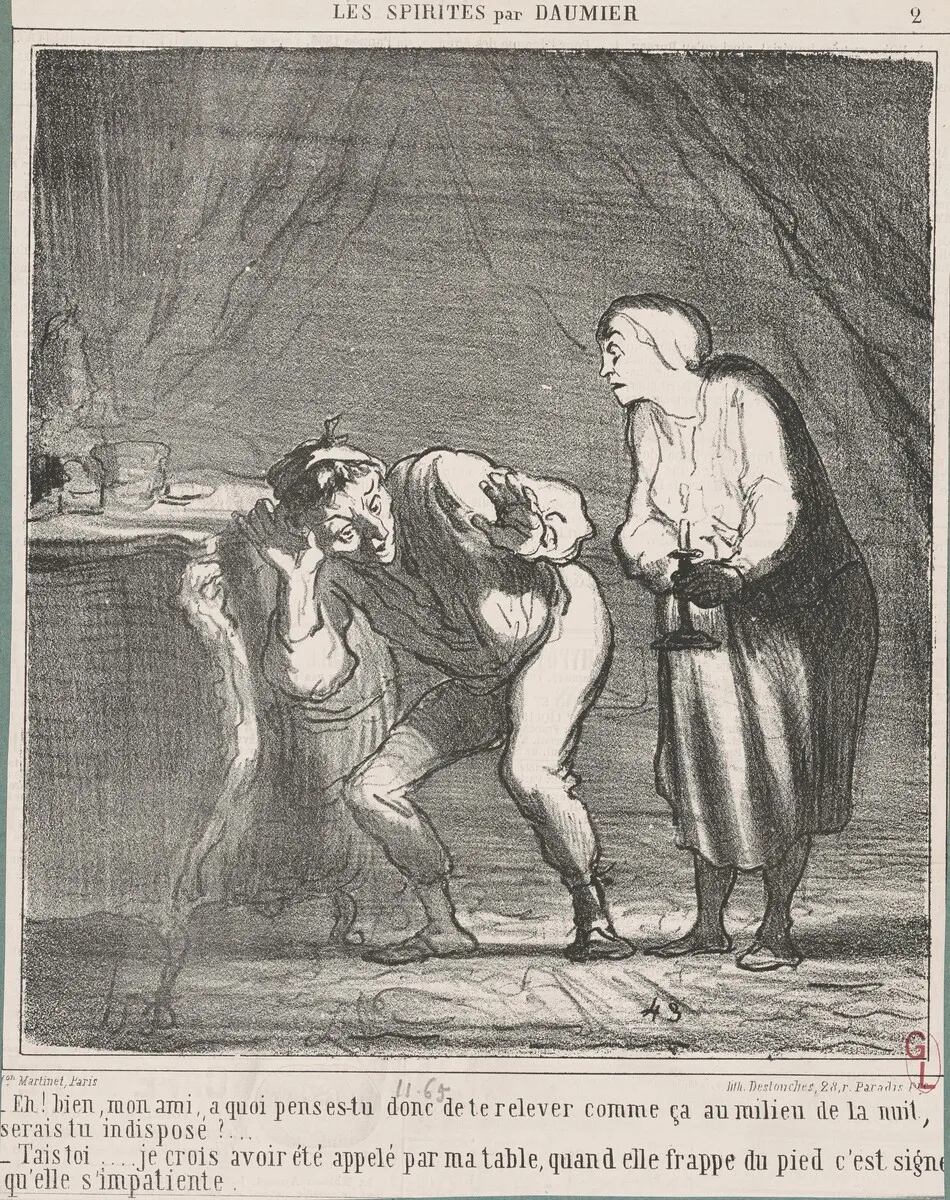 Eh! Bien ... mon ami, a quoi penses-tu? ... by Honoré Daumier