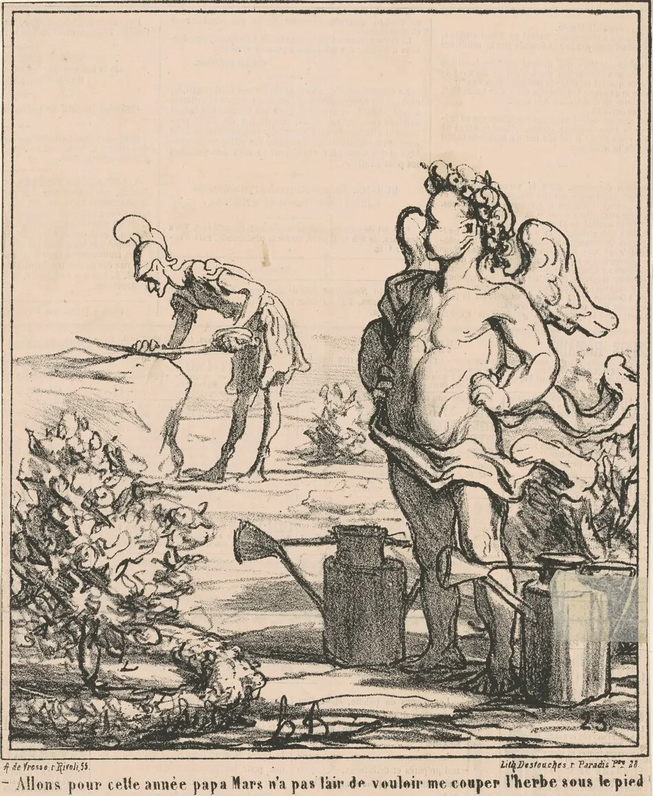Allons pour année papa mars ... by Honoré Daumier