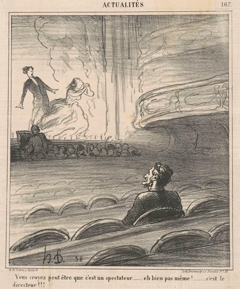 Vous croyez peut être que c'est un spectateur... by Daumier, Honoré