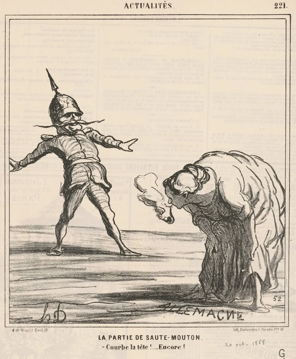 La partie de saute-mouton by Honoré Daumier