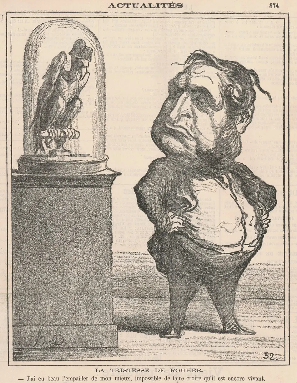La Tristesse de Rouher by Honoré Daumier
