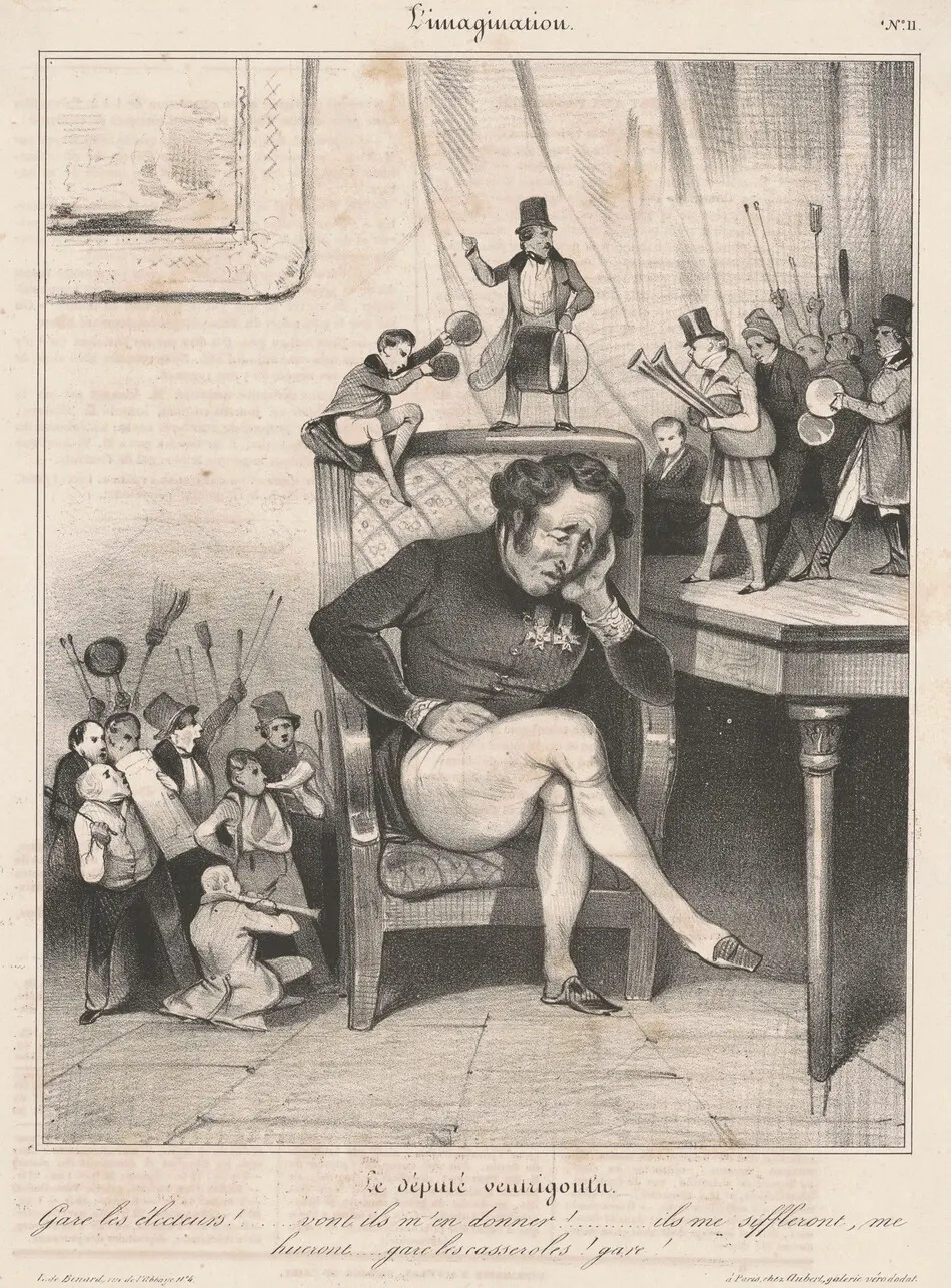 Le député ventrigoulu by Honoré Daumier