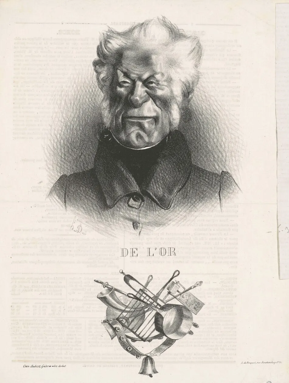 De L'or (J. -Ant. -Adrien Delort) by Honoré Daumier