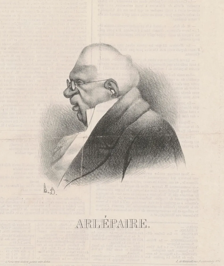 Harlé Père, en buste by Honoré Daumier