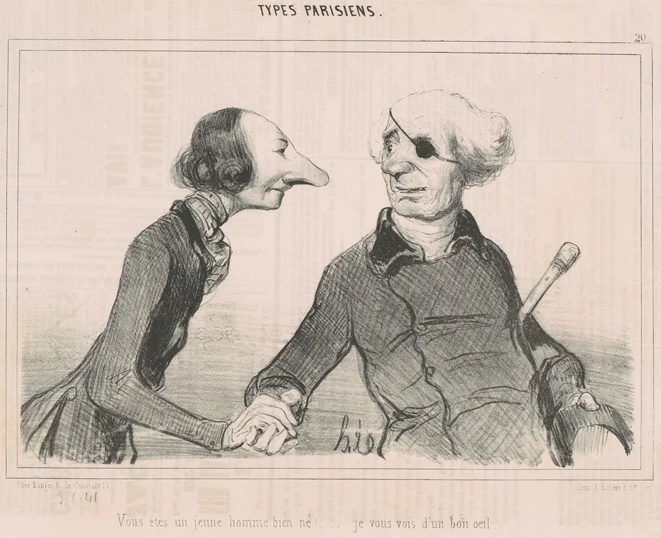 Vous êtes un jeune homme bien né!... by Daumier, Honoré