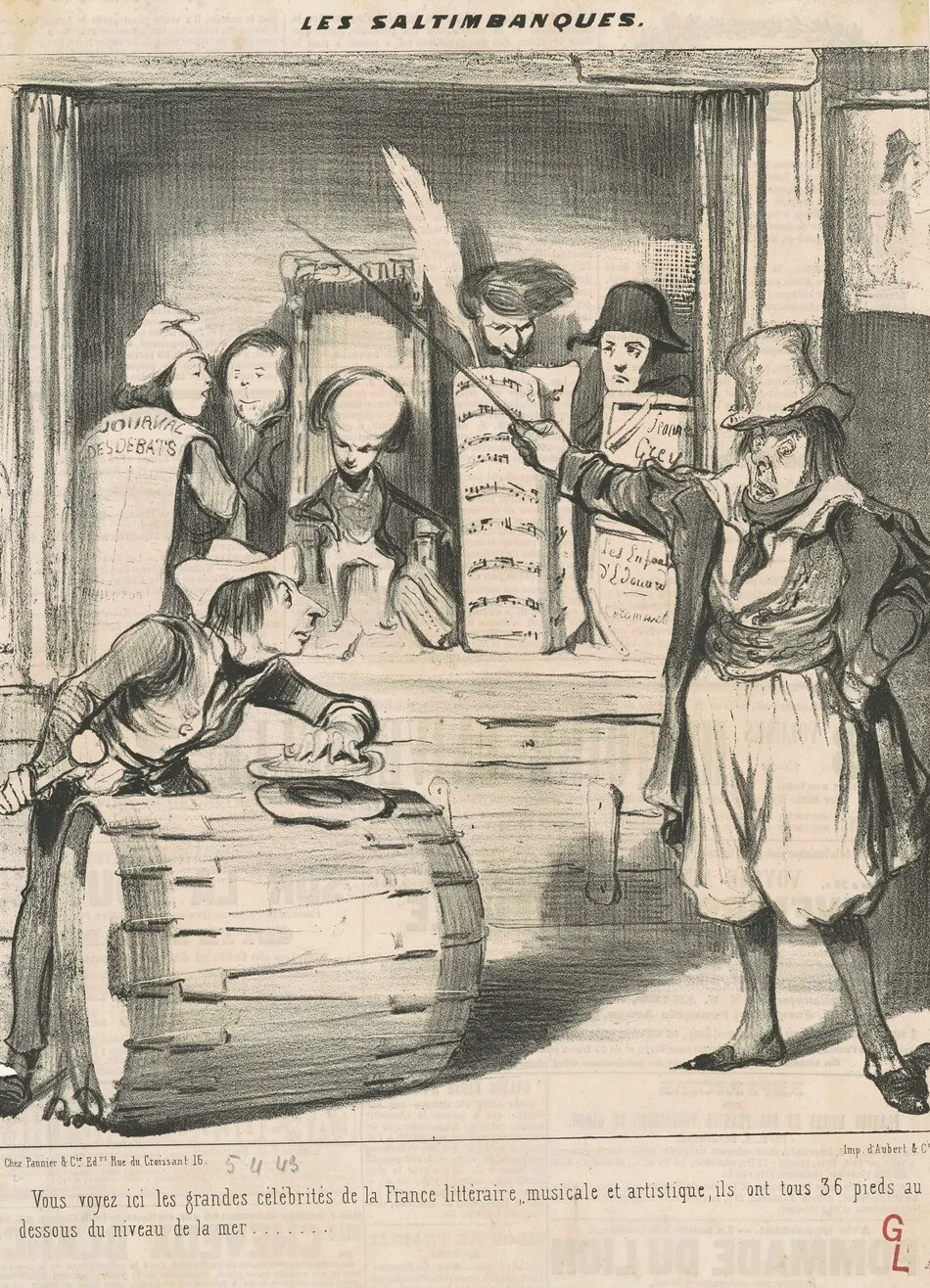 Vous yoyez ici les grandes célébrités... by Daumier, Honoré