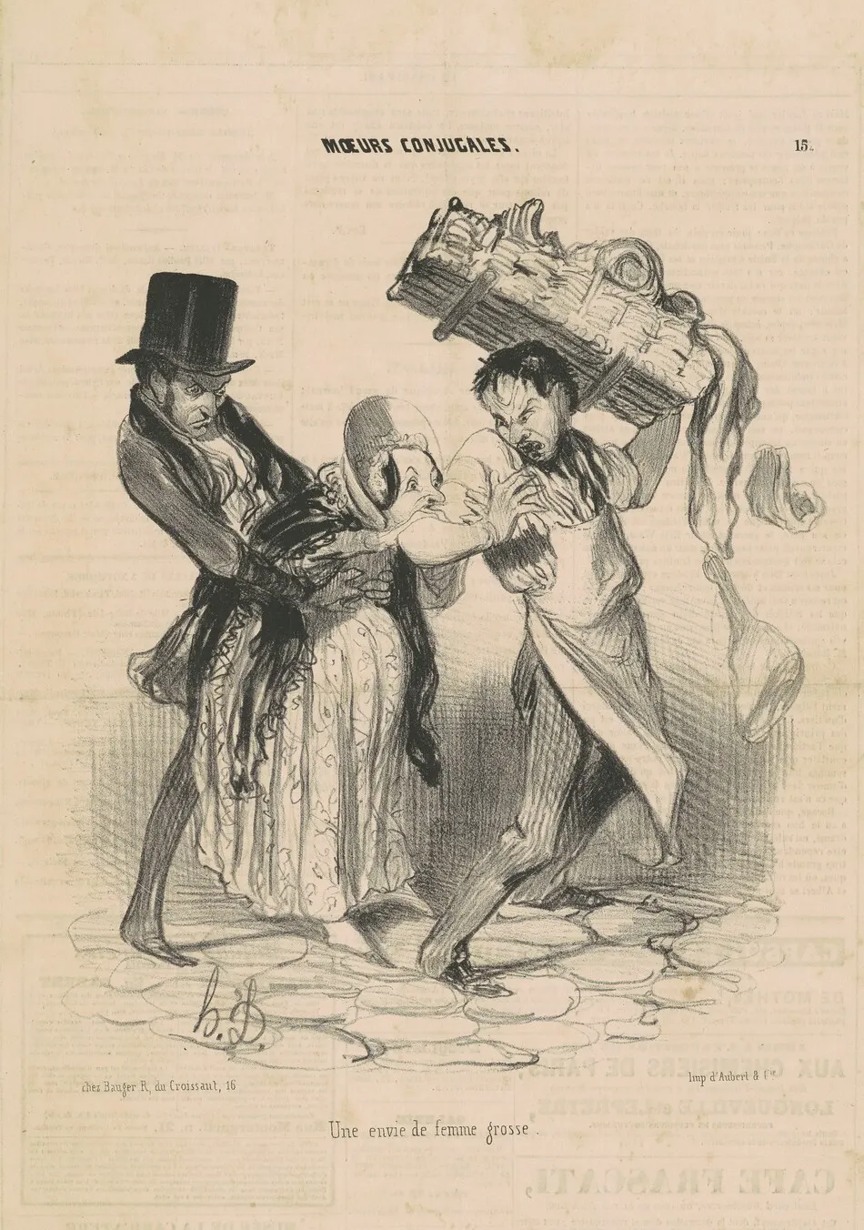 Une envie de femme grosse by Daumier, Honoré