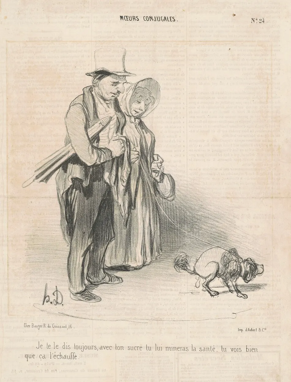 Je te le dis toujours, avec ton sucre... by Honoré Daumier