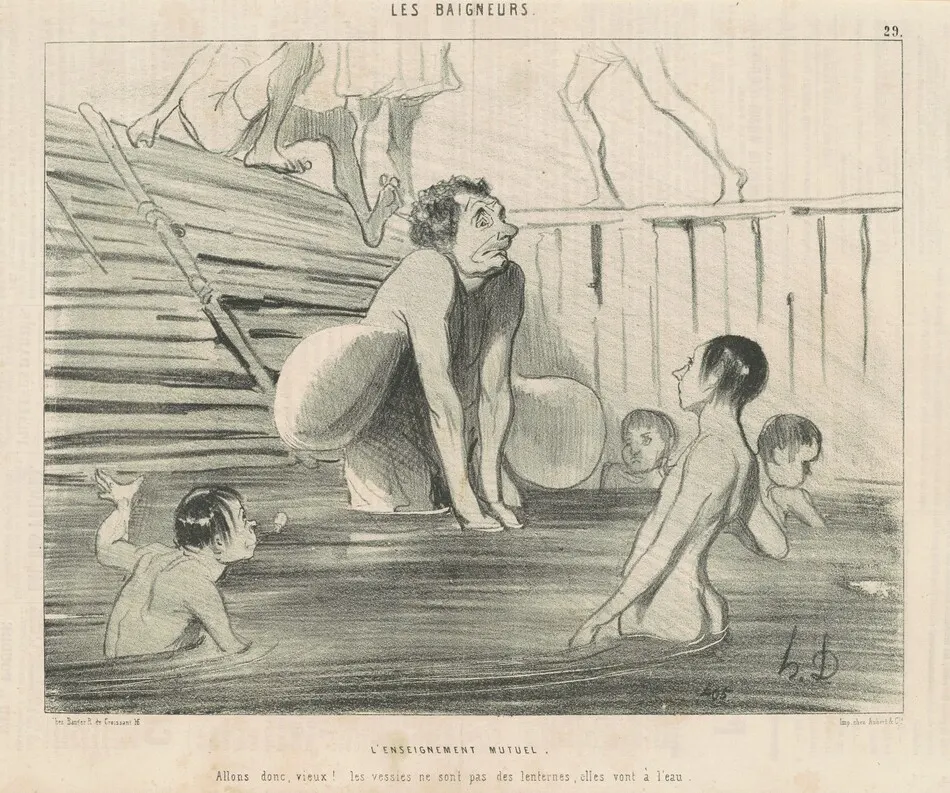L'enseignement mutuel by Honoré Daumier