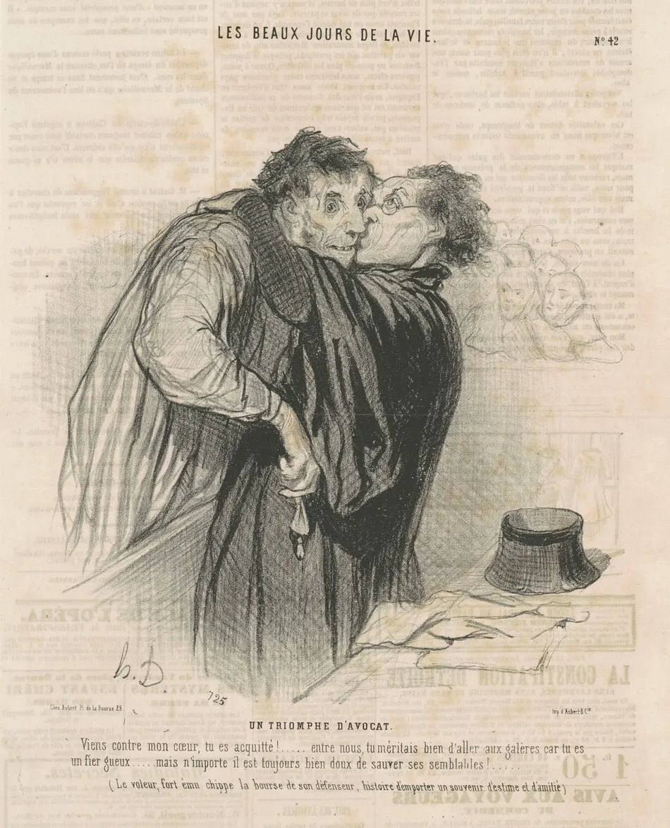 Un triomphe d'avocat by Daumier, Honoré