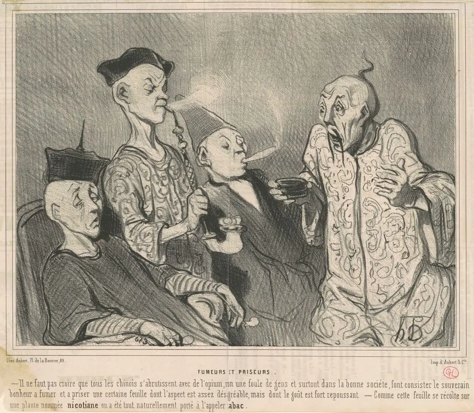 Fumeurs et priseurs by Honoré Daumier