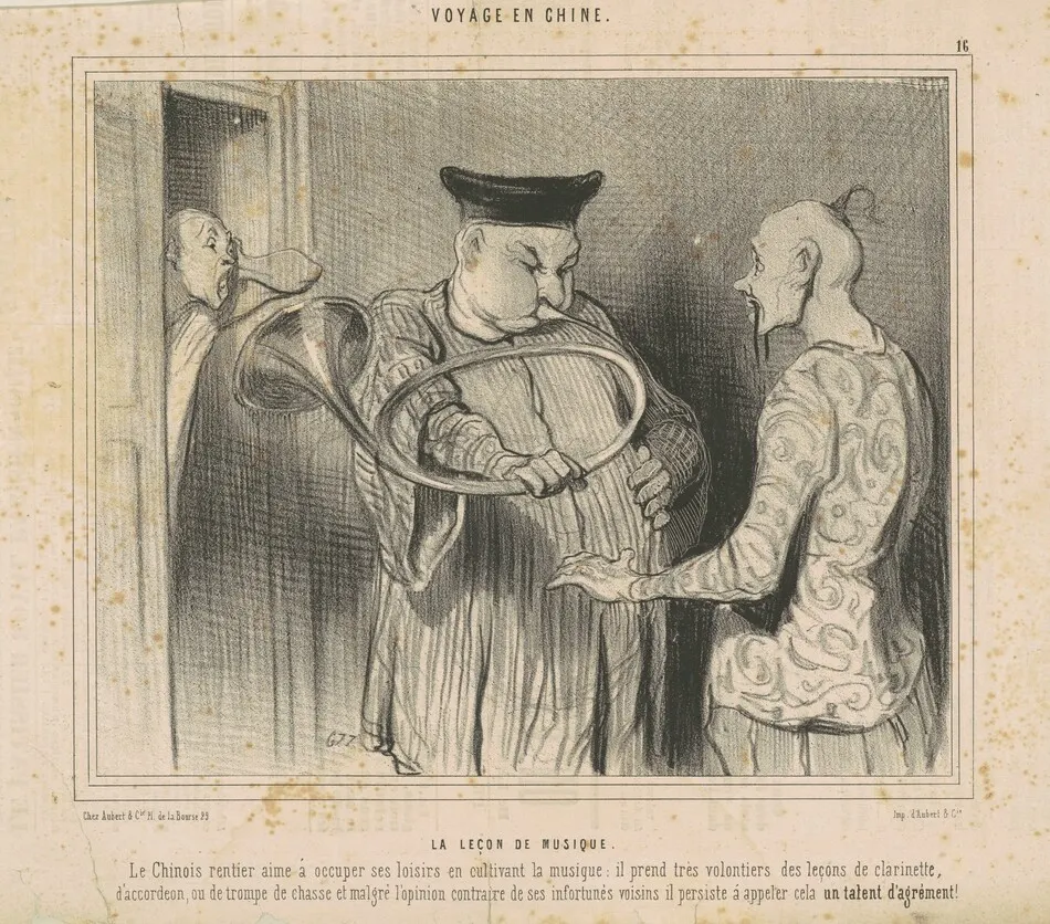 La leçon de musique by Honoré Daumier