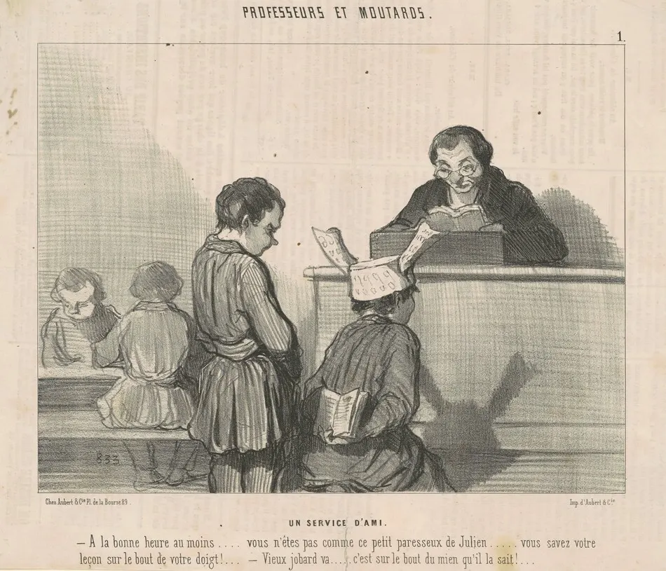 Un service d'ami by Daumier, Honoré