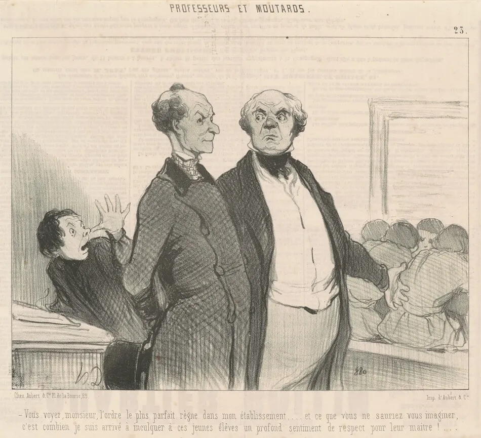 Vous voyez ... l'orde le plus parfait règne ... by Daumier, Honoré