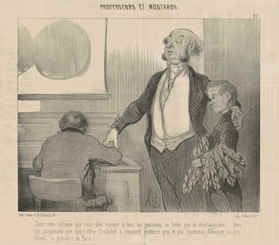 Dans cette réclame que vous allez envoyer ... by Honoré Daumier