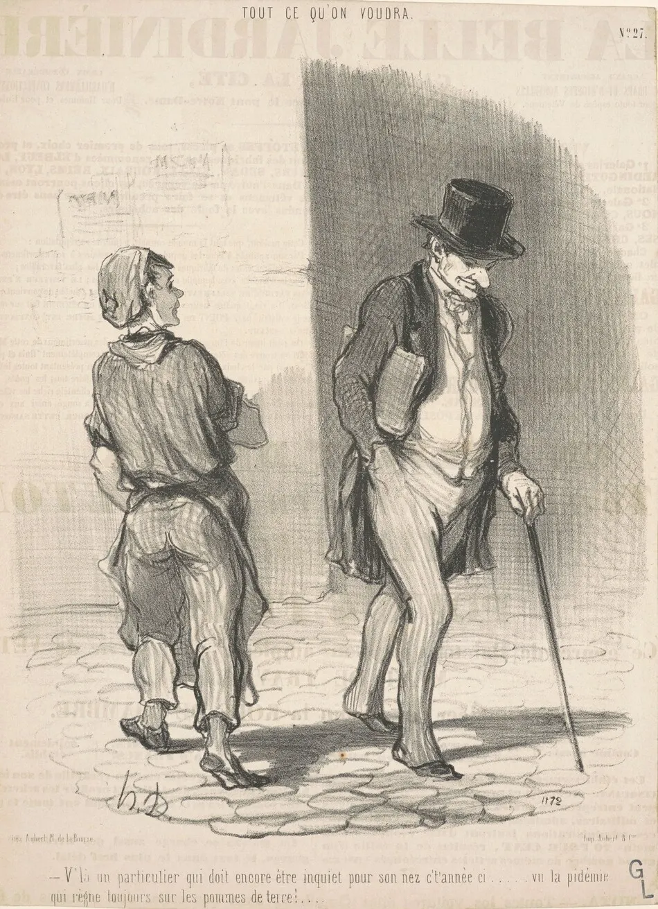 V'la un particulier qui doit ...être inquiet ... by Daumier, Honoré