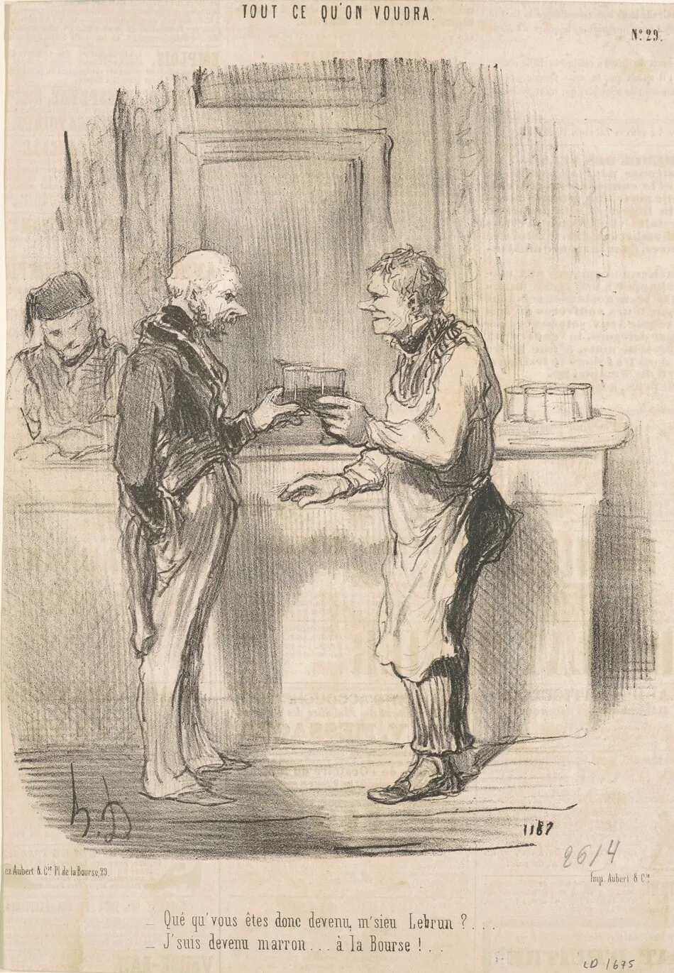 Qué qu'vous êtes ... devenu, m'sieu Lebrun? ... by Honoré Daumier