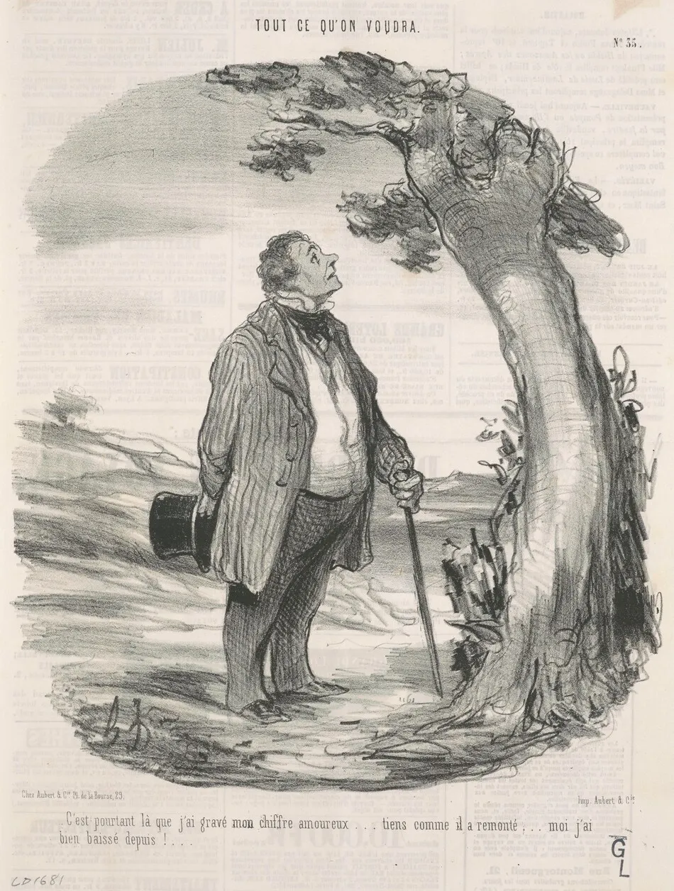 C'est pourtant la que j'ai gravé mon chiffre ... by Honoré Daumier