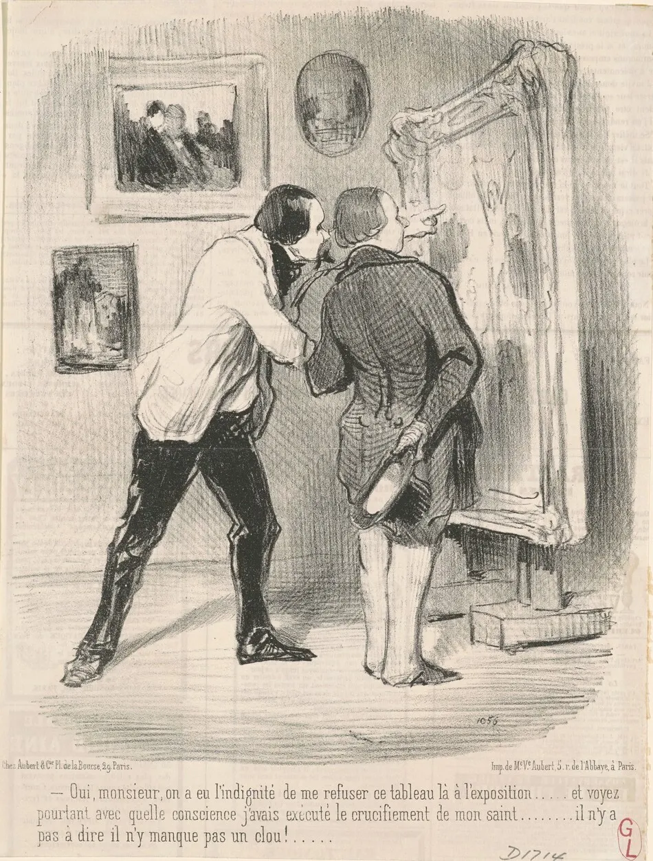 Oui ... on a eu l'indignité de me refuser ce tableau ... by Honoré Daumier