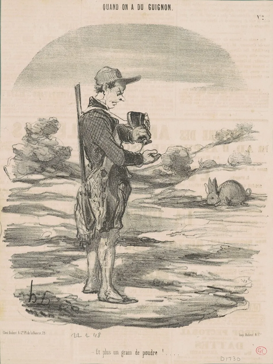Et plus un grain de poudre! ... by Honoré Daumier