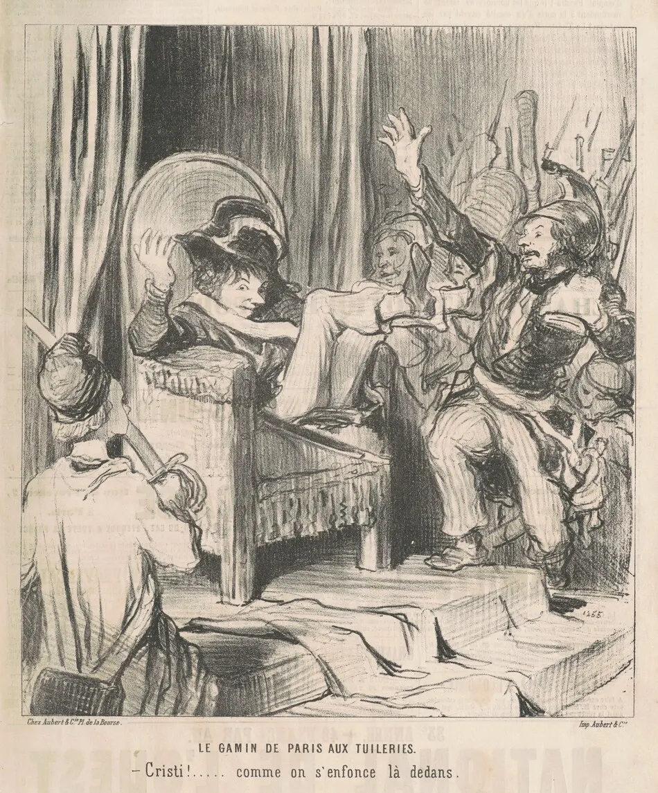 Le Gamin de Paris aux Tuileries by Honoré Daumier
