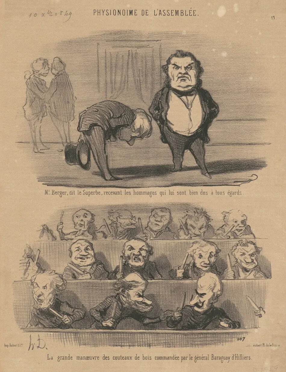 M. Berger, dit le superbe ... by Honoré Daumier