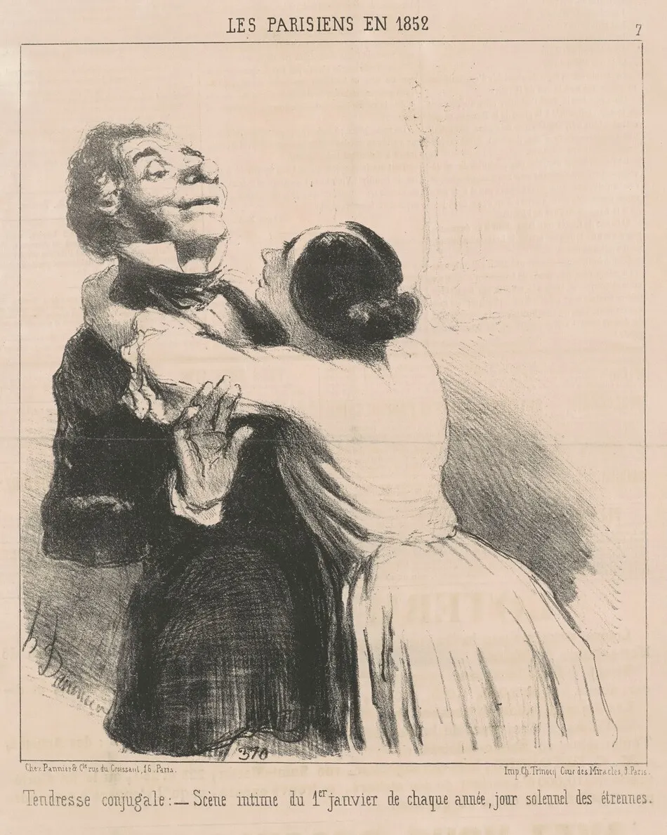 Tendresse conjugale by Daumier, Honoré
