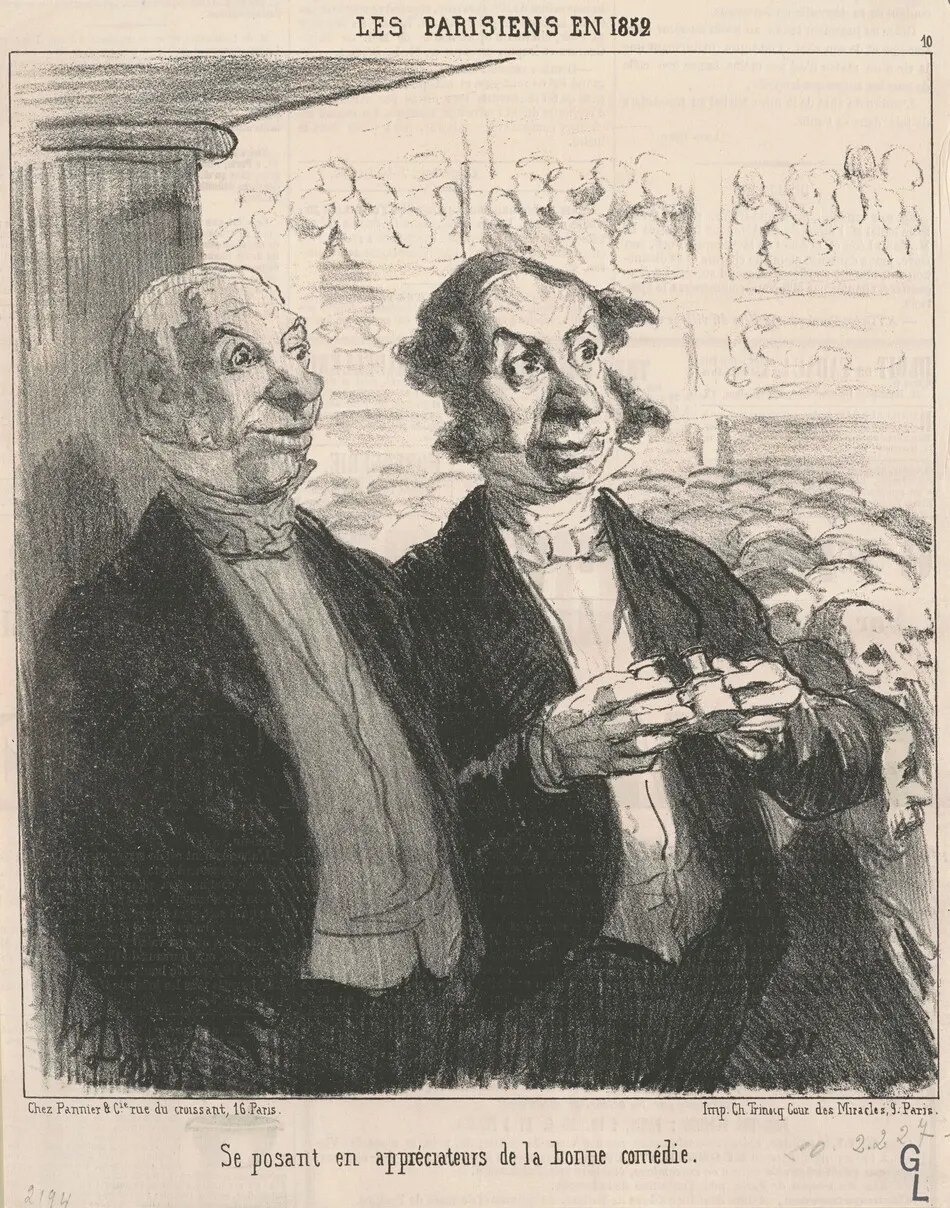 Se posant en appréciateur by Daumier, Honoré