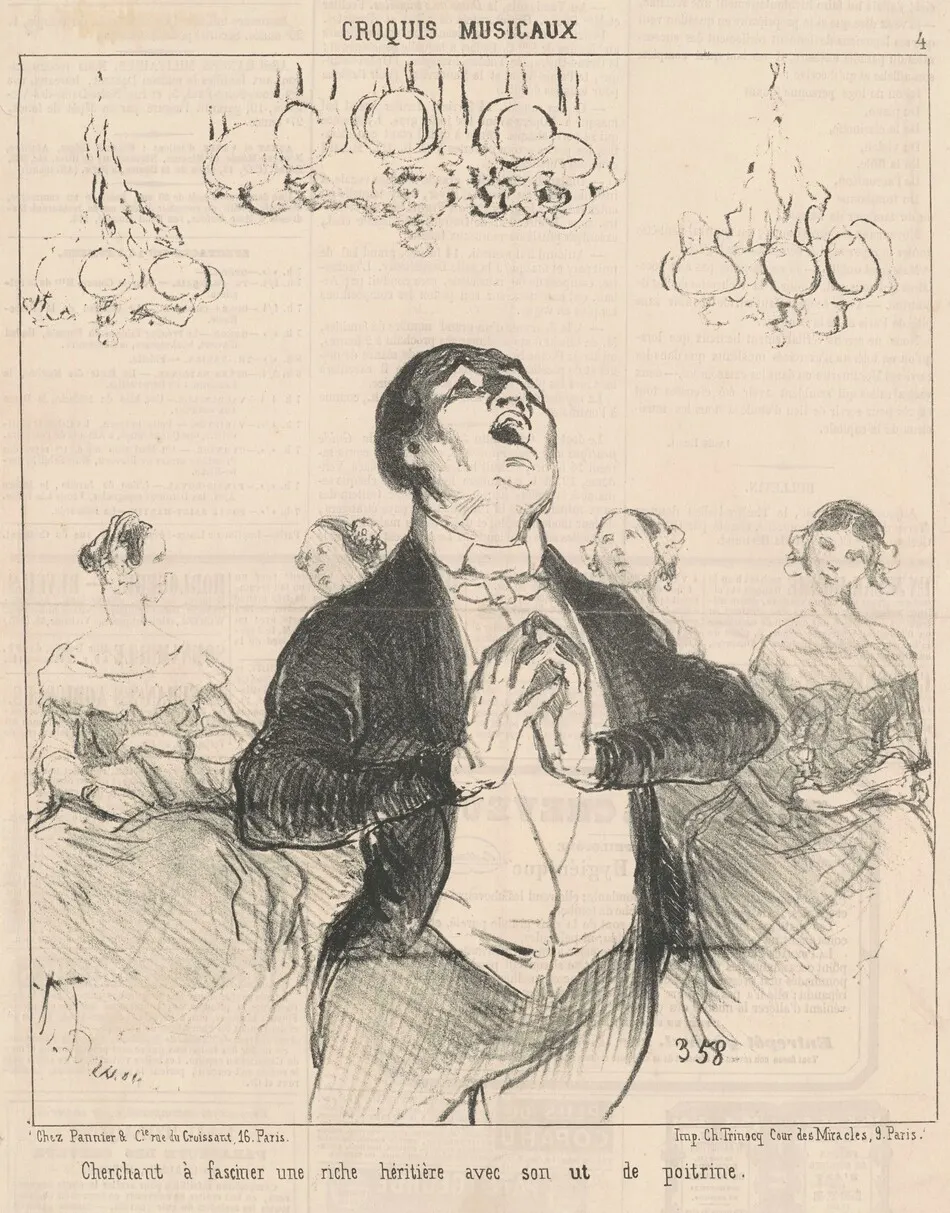 Cherchant a fasciner une riche ... by Honoré Daumier