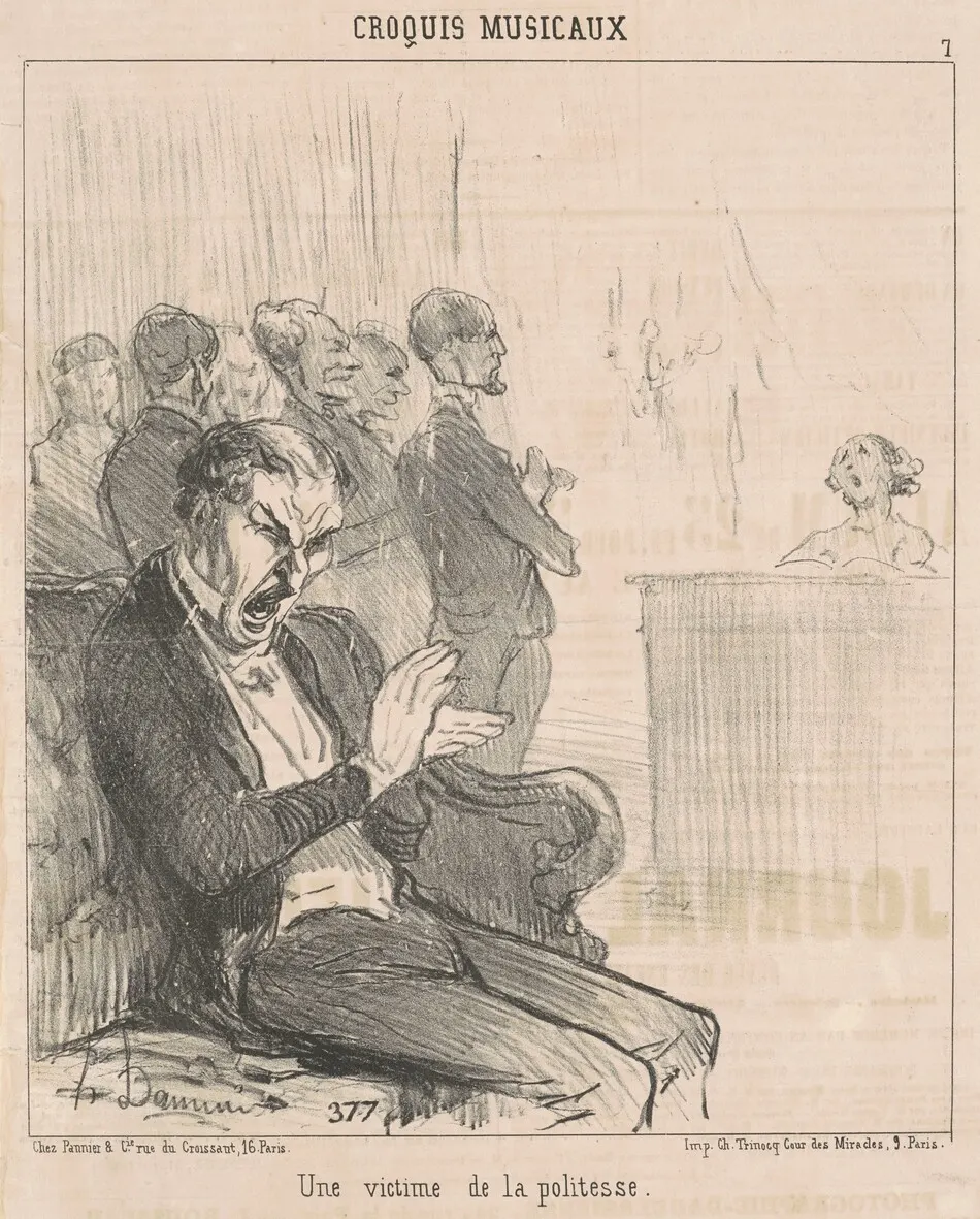 Un victime de la politesse by Daumier, Honoré