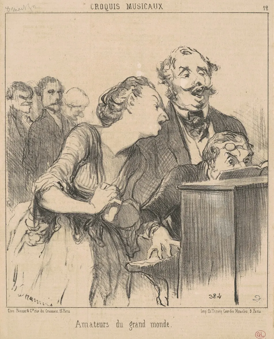 Amateurs du grand monde by Honoré Daumier