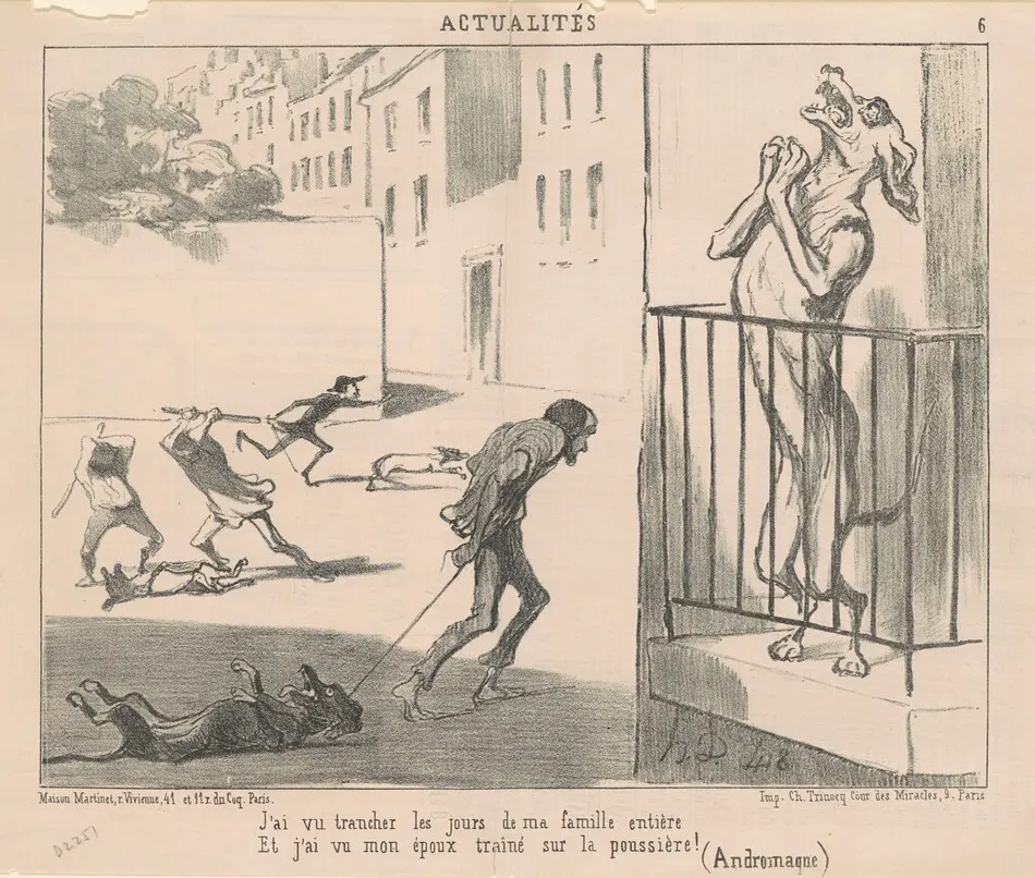 J'ai vu trancher les jours de ma famille ... by Honoré Daumier