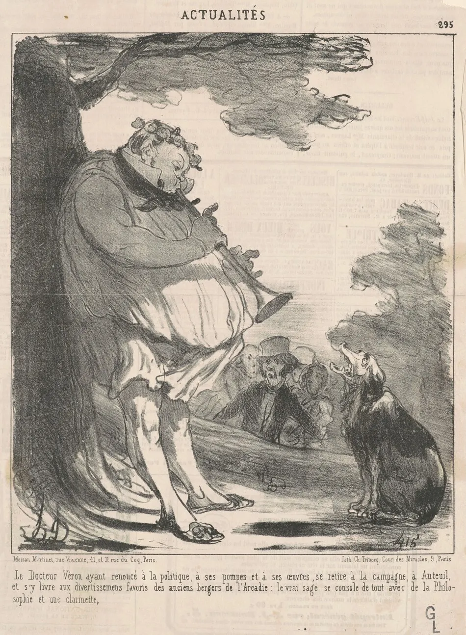 Le docteur Véron ... a  Auteuil ... by Honoré Daumier