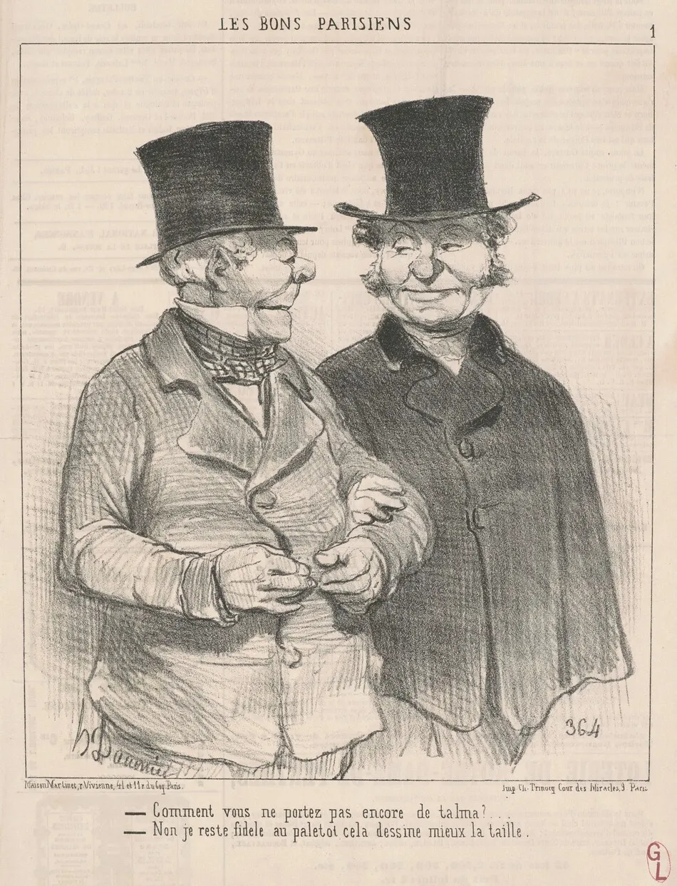 Comment vous portez pas encore de talma? ... by Honoré Daumier