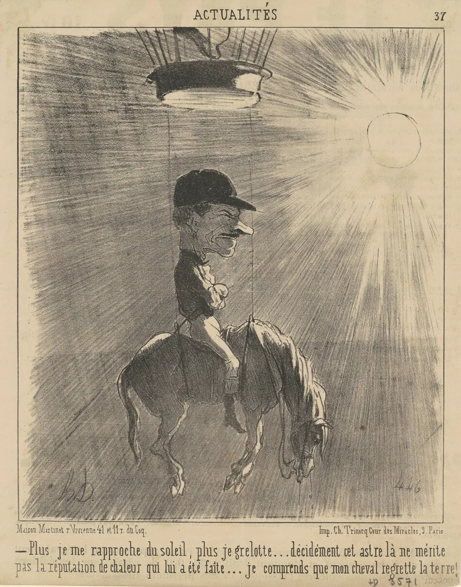 Plus je me rapproche du soleil... by Honoré Daumier