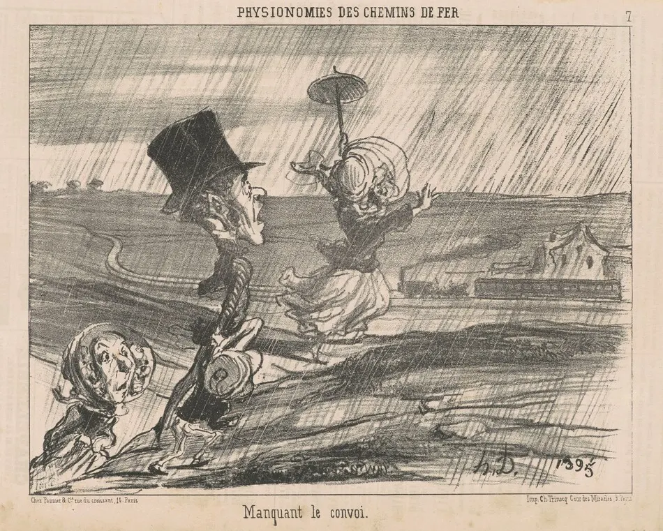 Manquant le convoi by Honoré Daumier