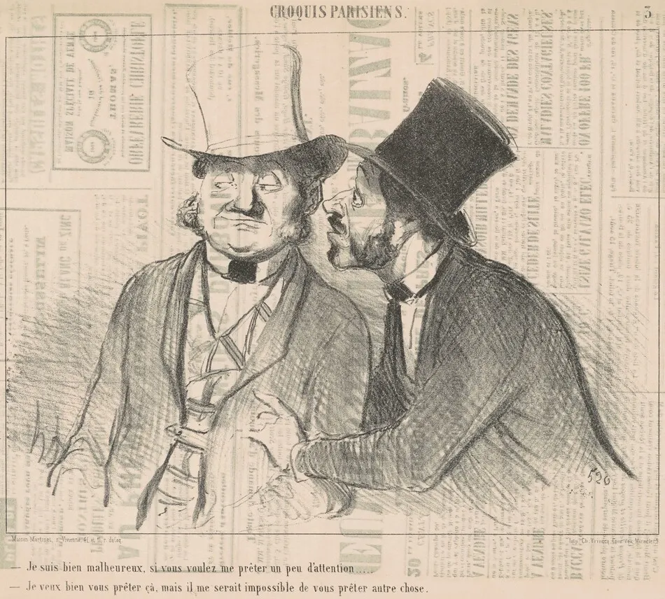 Je suis bien malheureux, si vous voulez ... by Honoré Daumier