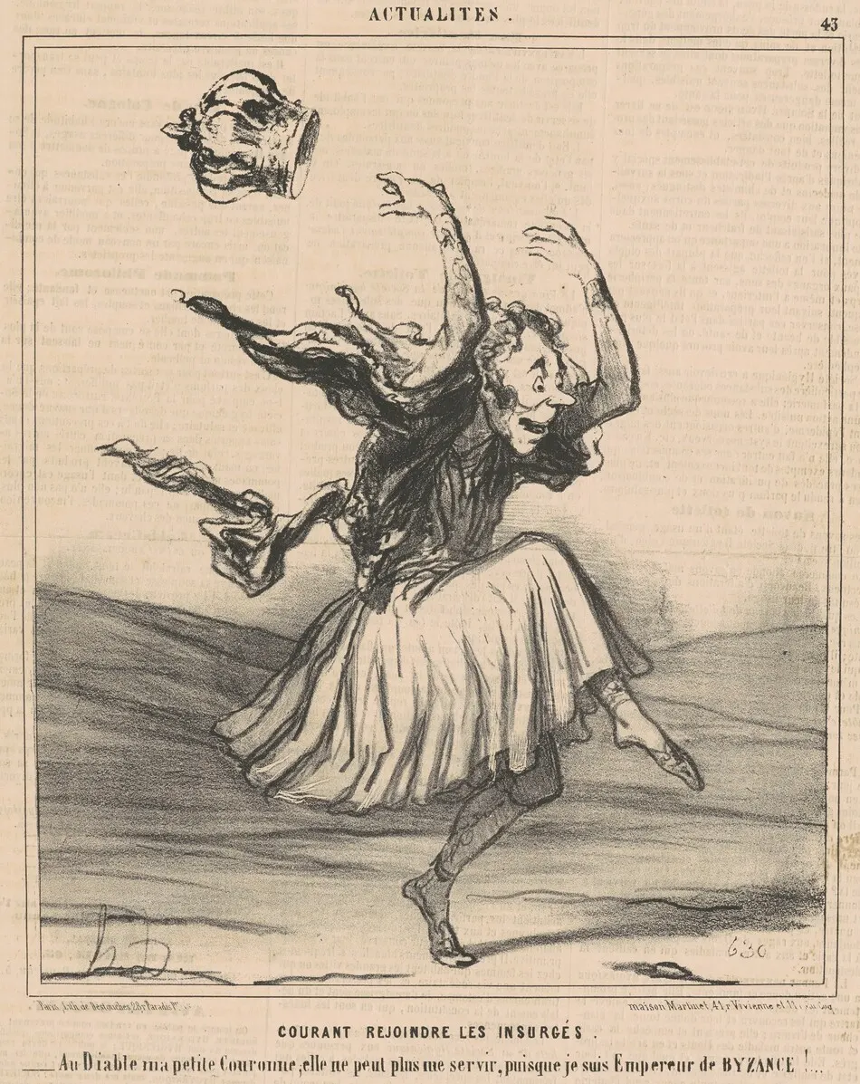 Courant rejoindre les insurgés by Honoré Daumier