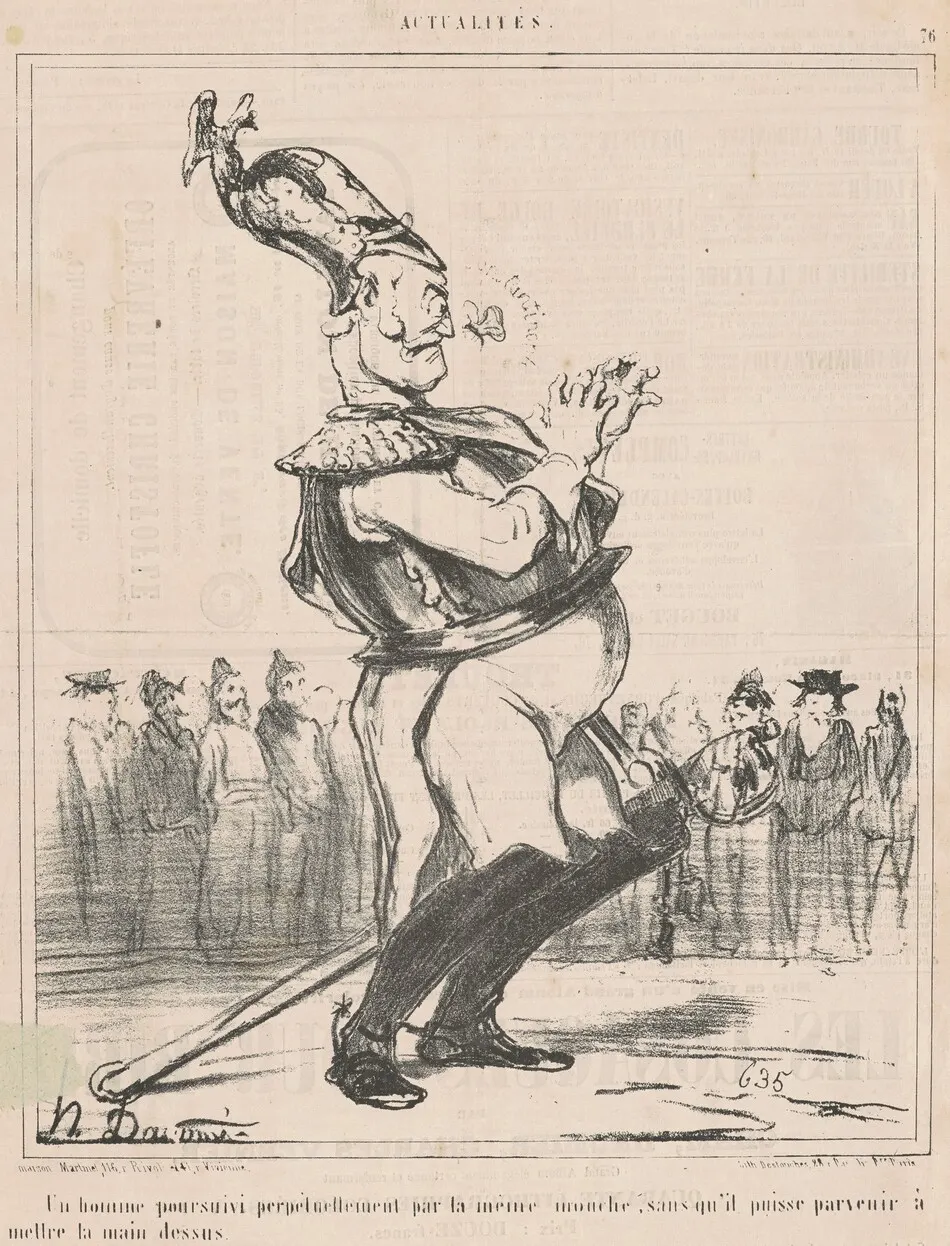Un homme poursuivi ... by Daumier, Honoré
